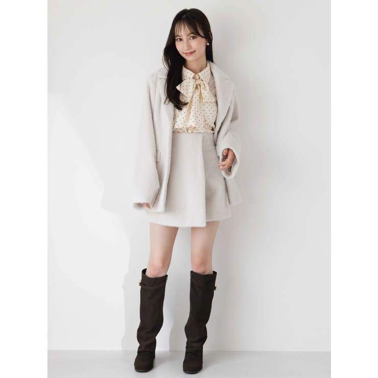 dazzlin シャギーテーラージャケット freesize セール】シャギーテーラージャケット（テーラードジャケット