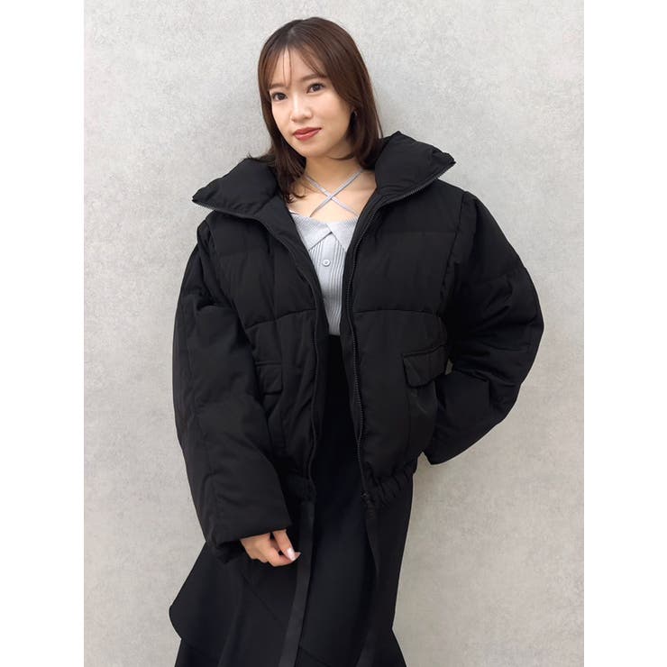 スタンドカラーボリュームダウン | dazzlin | 詳細画像2 