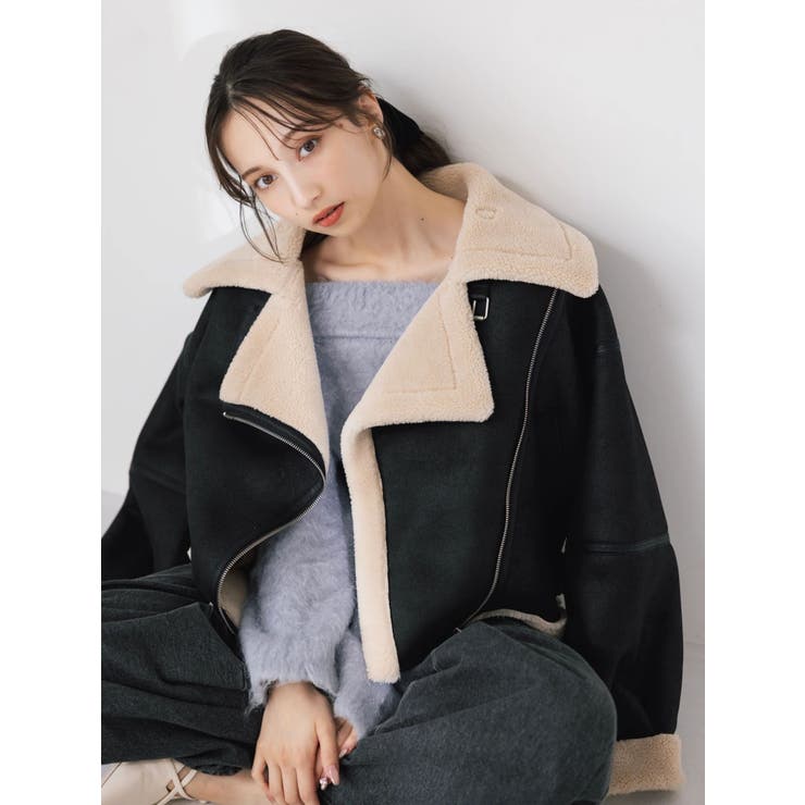 ビッグカラームートンブルゾン | dazzlin | 詳細画像11 