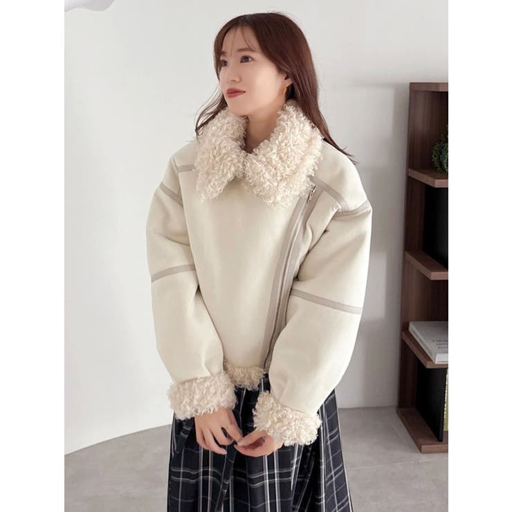 ビッグカラームートンブルゾン | dazzlin | 詳細画像15 