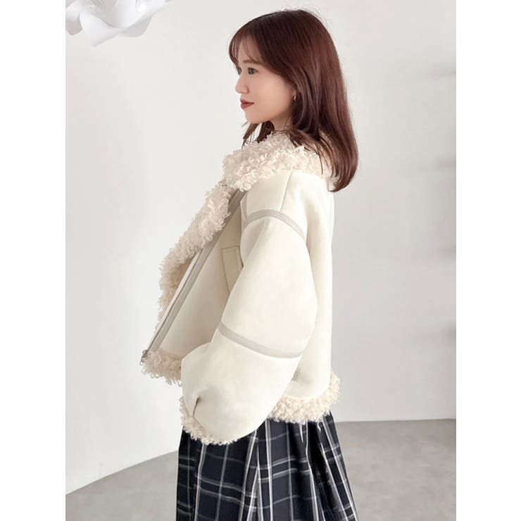 ビッグカラームートンブルゾン | dazzlin | 詳細画像16 