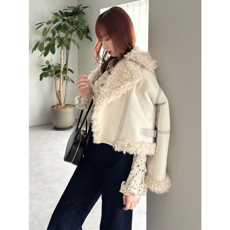 ビッグカラームートンブルゾン | dazzlin | 詳細画像19 