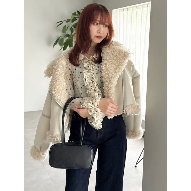 ビッグカラームートンブルゾン | dazzlin | 詳細画像20 