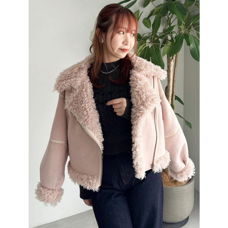 ビッグカラームートンブルゾン | dazzlin | 詳細画像26 