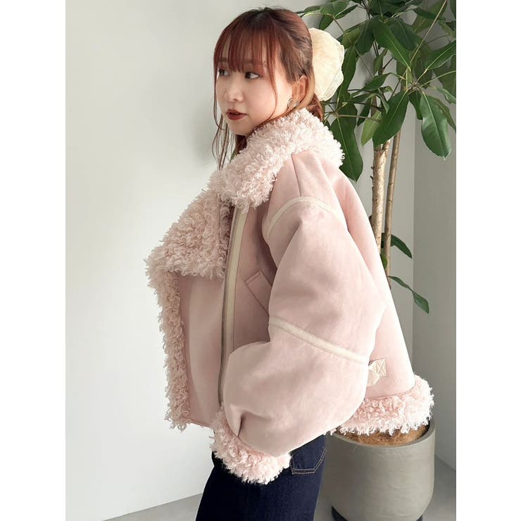 ビッグカラームートンブルゾン | dazzlin | 詳細画像28 