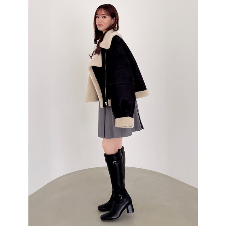 ビッグカラームートンブルゾン | dazzlin | 詳細画像3 