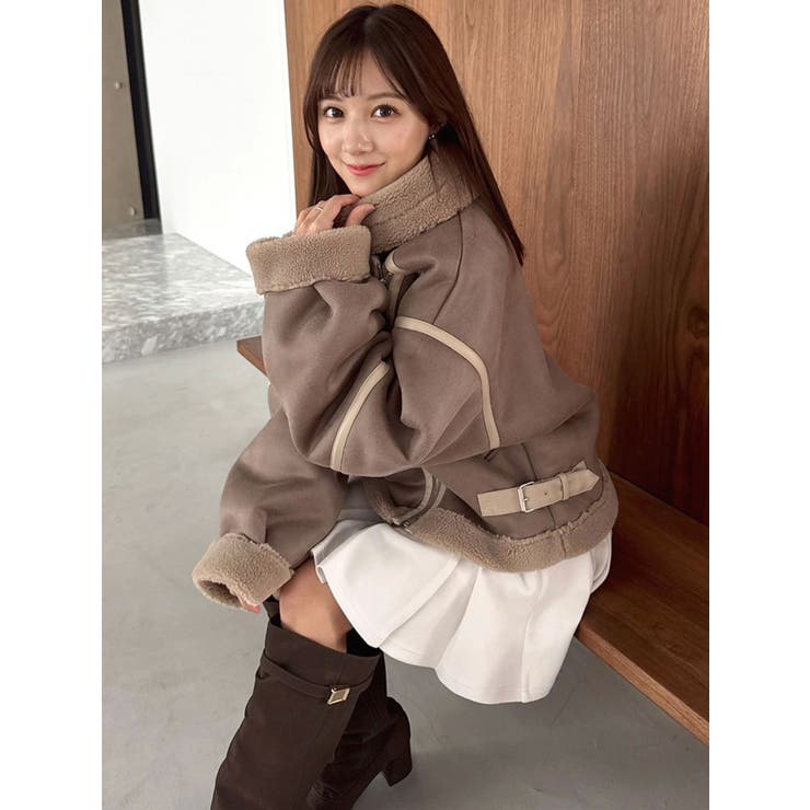 ビッグカラームートンブルゾン | dazzlin | 詳細画像30 