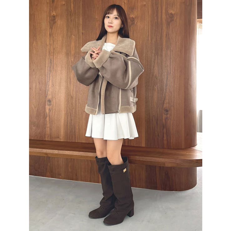 ビッグカラームートンブルゾン | dazzlin | 詳細画像33 