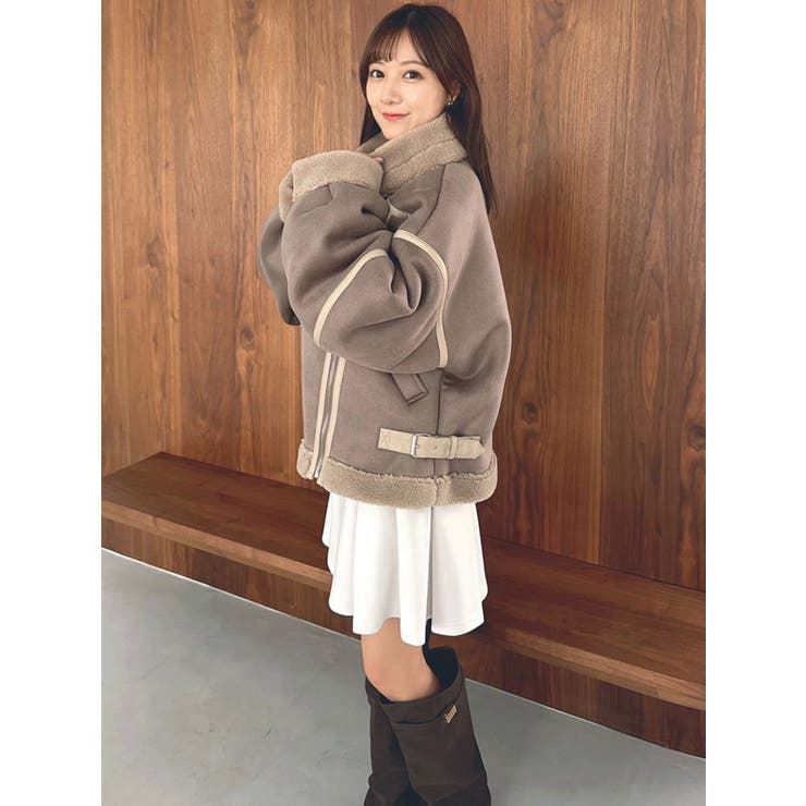 ビッグカラームートンブルゾン | dazzlin | 詳細画像36 