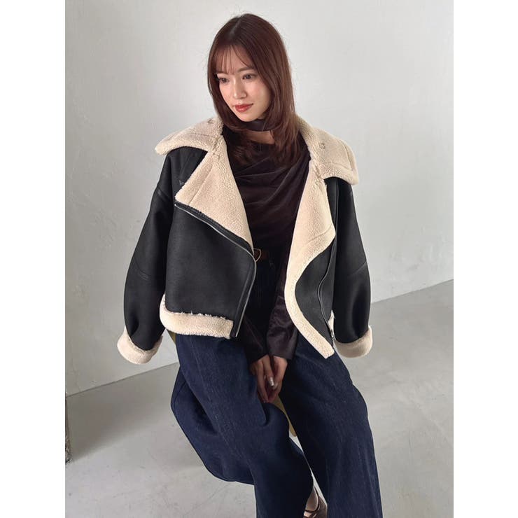 ビッグカラームートンブルゾン | dazzlin | 詳細画像37 