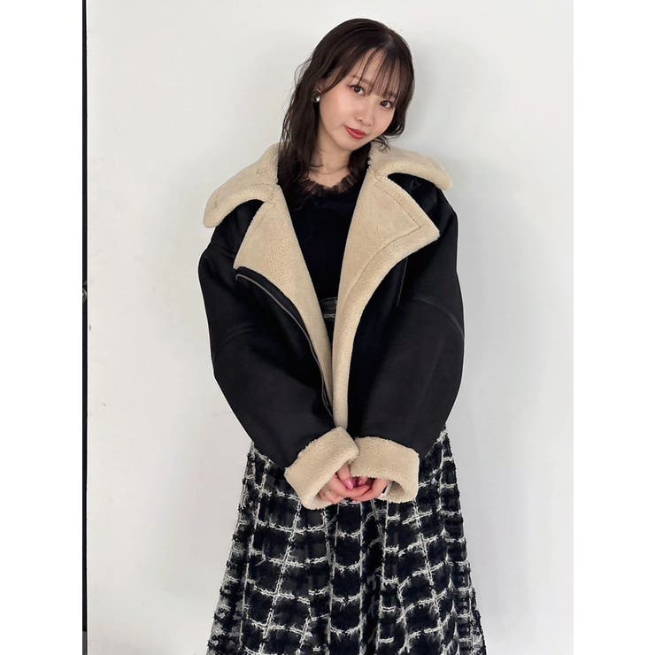 ビッグカラームートンブルゾン | dazzlin | 詳細画像39 