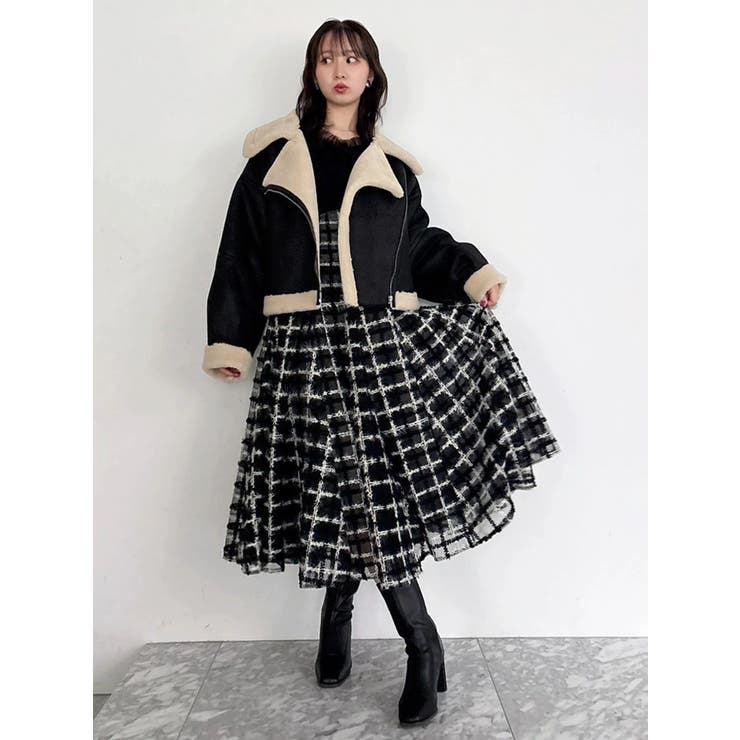 ビッグカラームートンブルゾン | dazzlin | 詳細画像40 