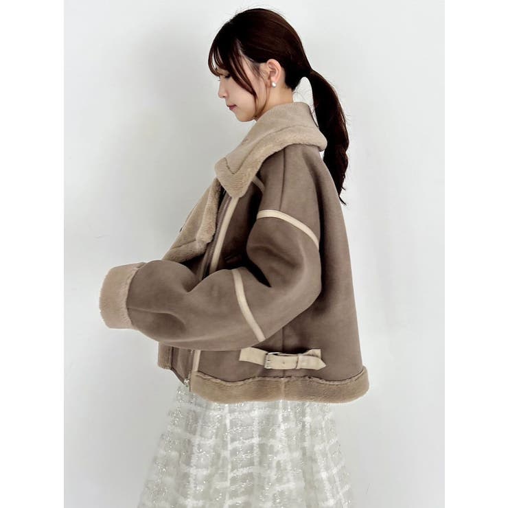 ビッグカラームートンブルゾン | dazzlin | 詳細画像43 