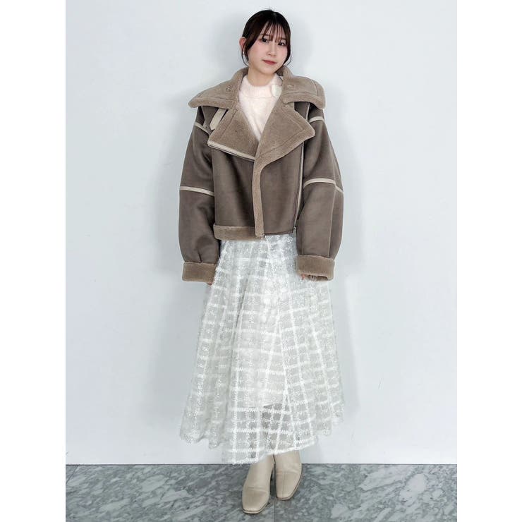 ビッグカラームートンブルゾン | dazzlin | 詳細画像45 