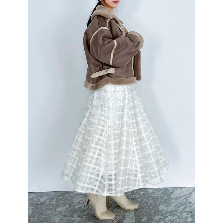 ビッグカラームートンブルゾン | dazzlin | 詳細画像47 