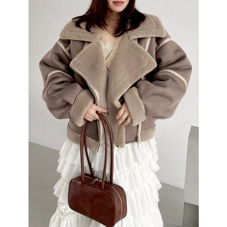 ビッグカラームートンブルゾン | dazzlin | 詳細画像48 