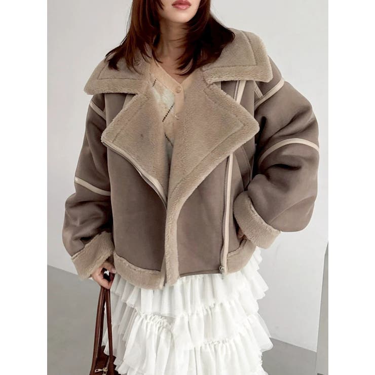 ビッグカラームートンブルゾン | dazzlin | 詳細画像49 