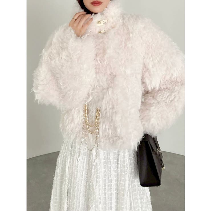 パールチェーンエコファーブルゾン | dazzlin | 詳細画像18 