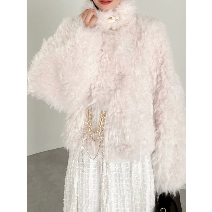 パールチェーンエコファーブルゾン | dazzlin | 詳細画像20 