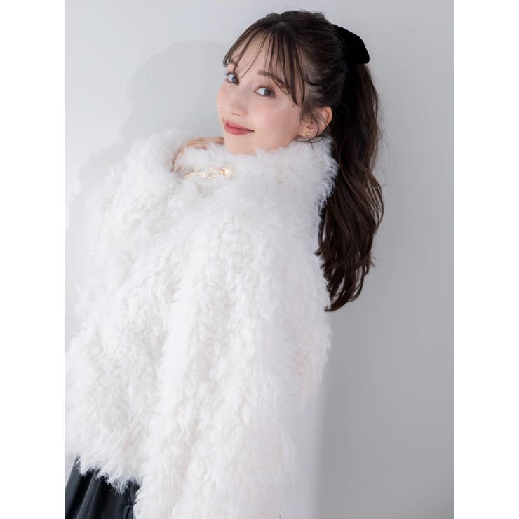 パールチェーンエコファーブルゾン | dazzlin | 詳細画像4 