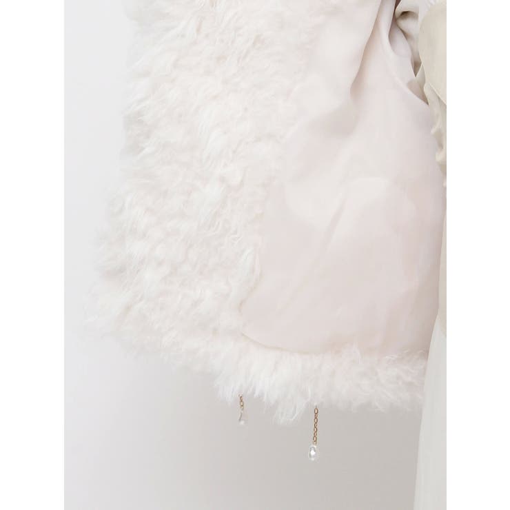 パールチェーンエコファーブルゾン | dazzlin | 詳細画像49 