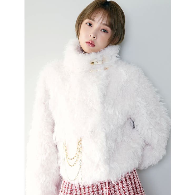 パールチェーンエコファーブルゾン | dazzlin | 詳細画像7 