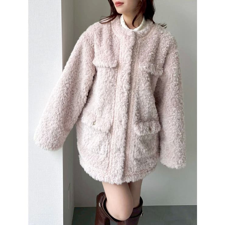 【20周年記念復刻！】ボアフレンチブルゾン | dazzlin | 詳細画像15 