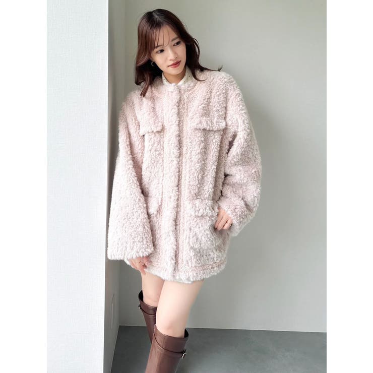 【20周年記念復刻！】ボアフレンチブルゾン | dazzlin | 詳細画像16 