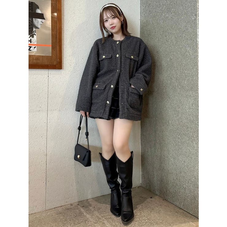 【20周年記念復刻！】ボアフレンチブルゾン | dazzlin | 詳細画像29 