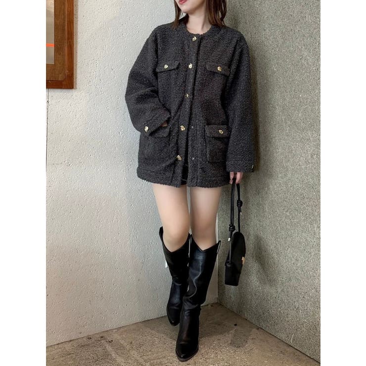 【20周年記念復刻！】ボアフレンチブルゾン | dazzlin | 詳細画像30 