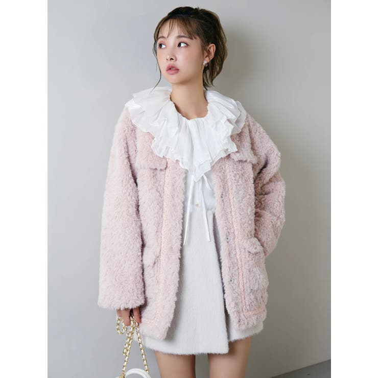 【20周年記念復刻！】ボアフレンチブルゾン | dazzlin | 詳細画像7 