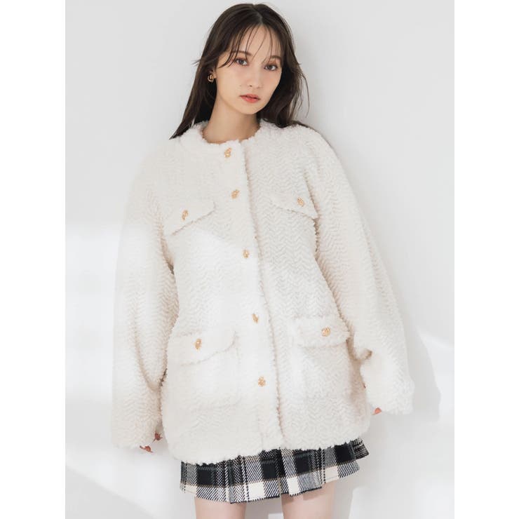 【20周年記念復刻！】ボアフレンチブルゾン | dazzlin | 詳細画像8 