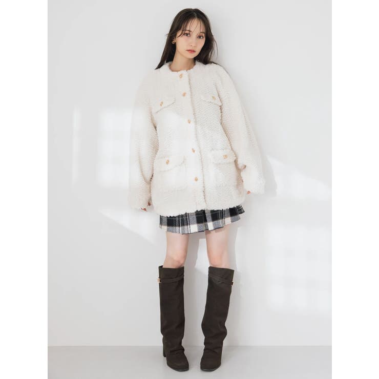 【20周年記念復刻！】ボアフレンチブルゾン | dazzlin | 詳細画像9 