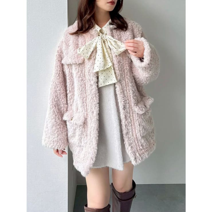 ピンク | 【20周年記念復刻！】ボアフレンチブルゾン | dazzlin