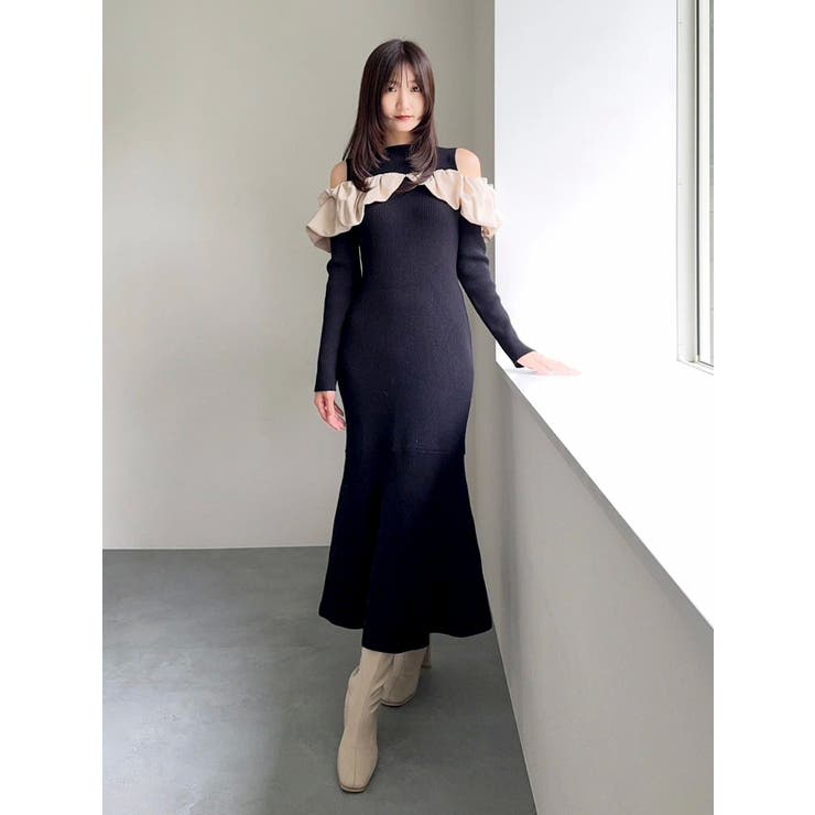 ドッキングバルーンネックニットワンピース | dazzlin | 詳細画像11 