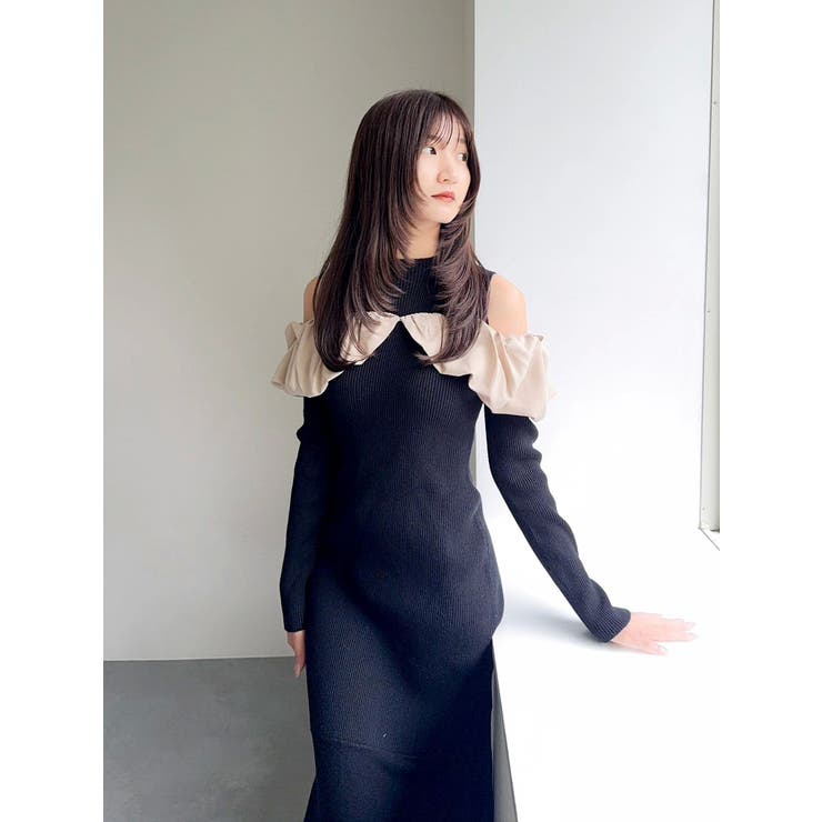 ドッキングバルーンネックニットワンピース | dazzlin | 詳細画像14 