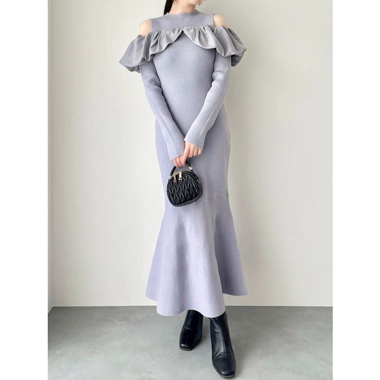 ドッキングバルーンネックニットワンピース | dazzlin | 詳細画像16 