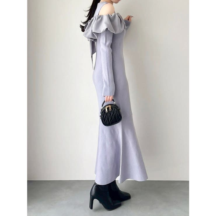 ドッキングバルーンネックニットワンピース | dazzlin | 詳細画像17 