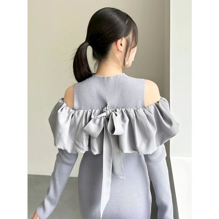 ドッキングバルーンネックニットワンピース | dazzlin | 詳細画像20 