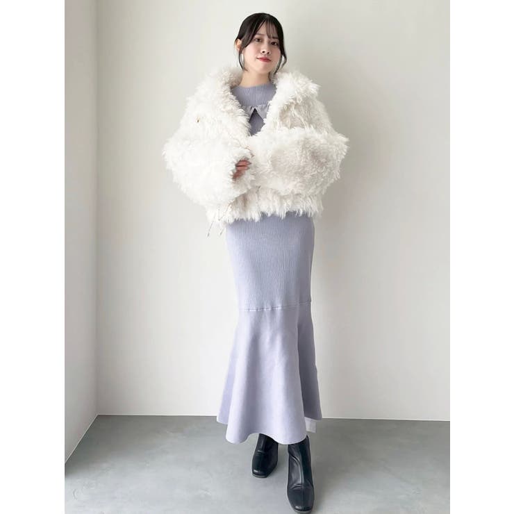 ドッキングバルーンネックニットワンピース | dazzlin | 詳細画像22 