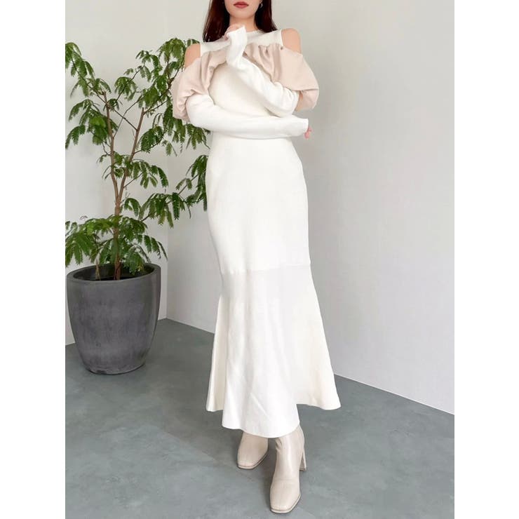 ドッキングバルーンネックニットワンピース | dazzlin | 詳細画像24 