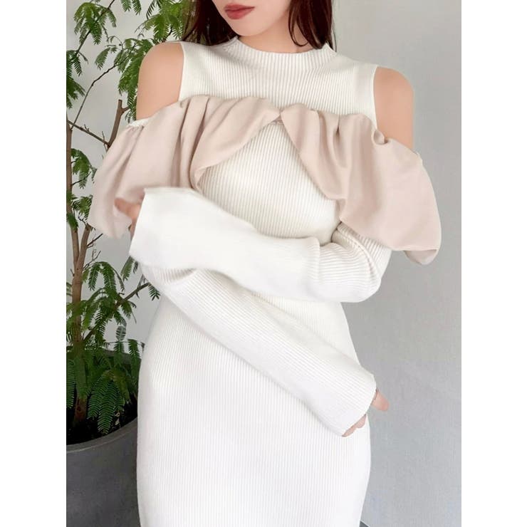 ドッキングバルーンネックニットワンピース | dazzlin | 詳細画像26 