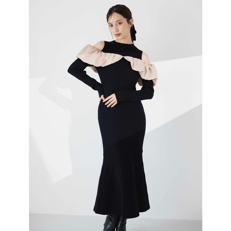 ドッキングバルーンネックニットワンピース | dazzlin | 詳細画像7 