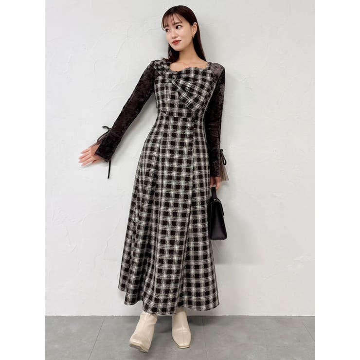 【追加生産分】ビッグリボンレイヤードワンピース | dazzlin | 詳細画像16 