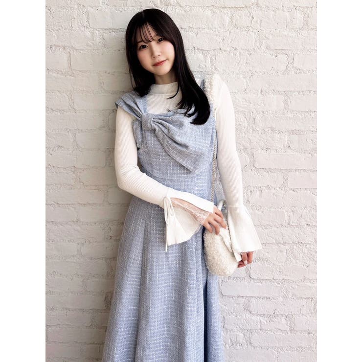 【追加生産分】ビッグリボンレイヤードワンピース | dazzlin | 詳細画像25 