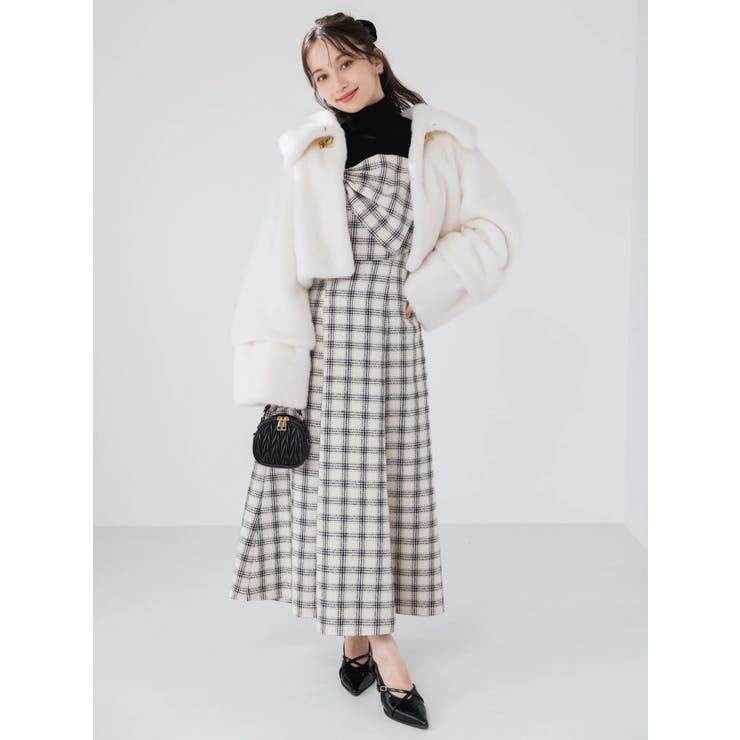 【追加生産分】ビッグリボンレイヤードワンピース | dazzlin | 詳細画像6 