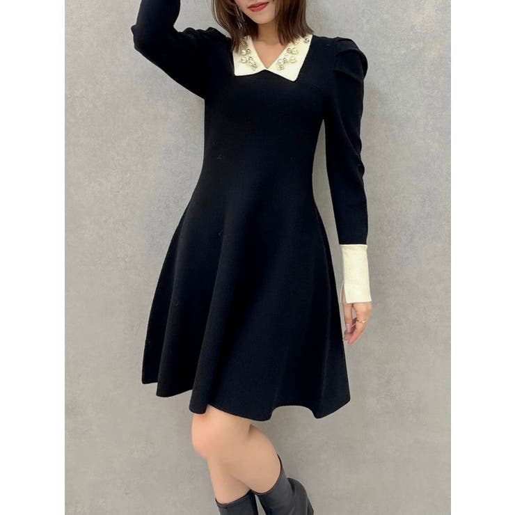 【20周年記念復刻！】オーナメントカラーニットワンピース | dazzlin | 詳細画像11 