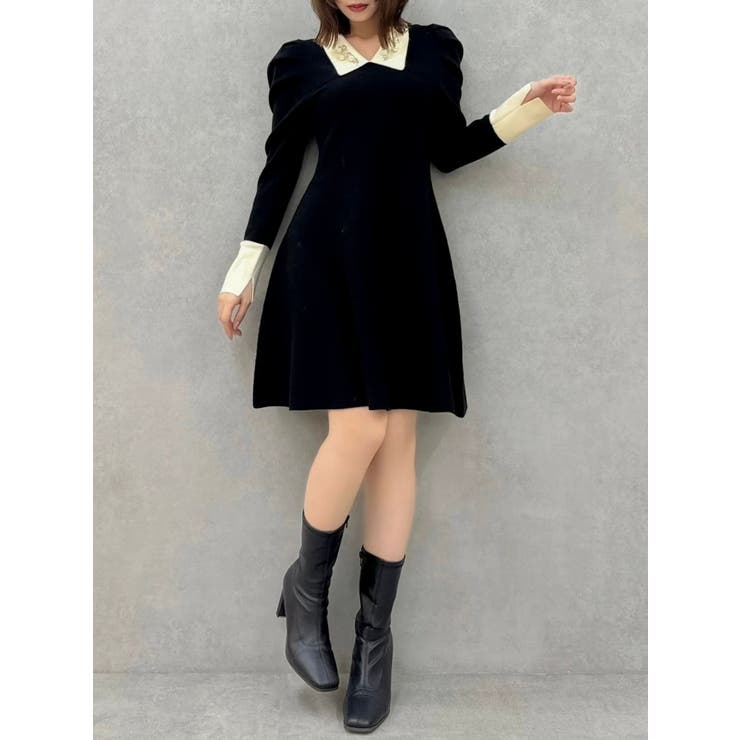 【20周年記念復刻！】オーナメントカラーニットワンピース | dazzlin | 詳細画像12 