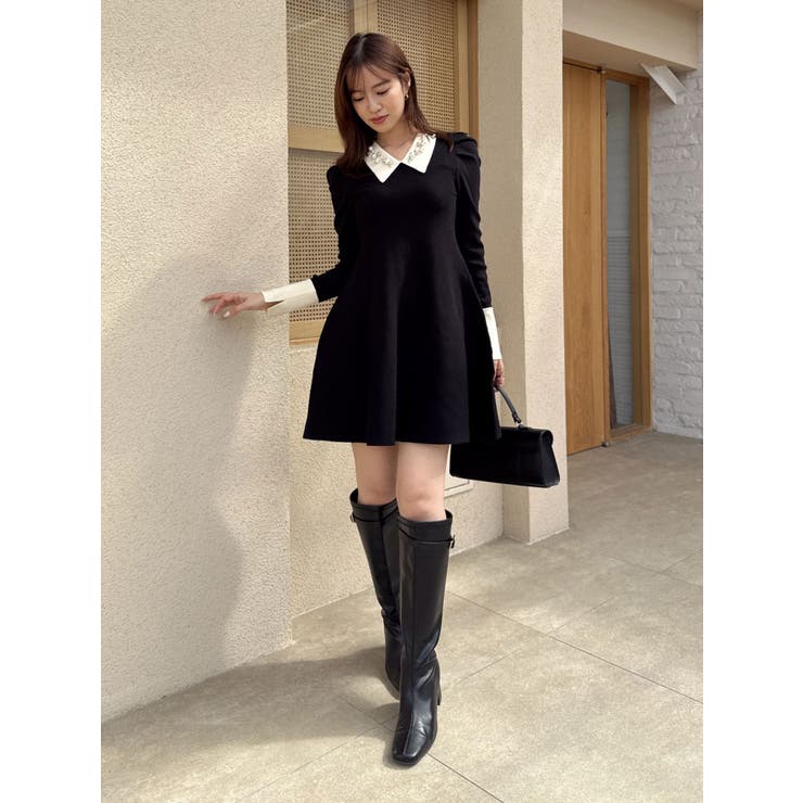 【20周年記念復刻！】オーナメントカラーニットワンピース | dazzlin | 詳細画像2 