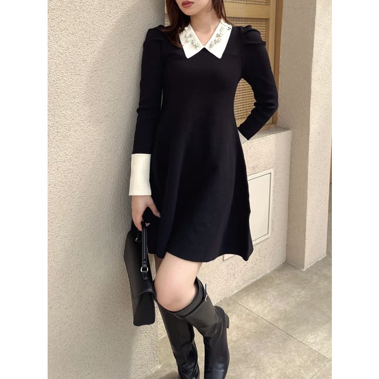 【20周年記念復刻！】オーナメントカラーニットワンピース | dazzlin | 詳細画像29 